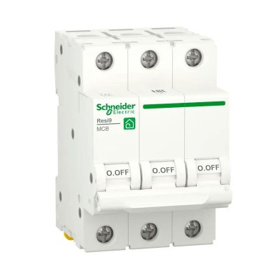Автоматичний вимикач 3Р 10А, C 6кА, Schneider Electric RESI9 (R9F12310)