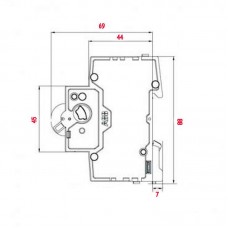 Автоматический выключатель 1Р 16А C, ABB basic M
