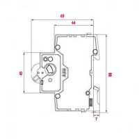 Автоматический выключатель 2Р 50А C, ABB basic M