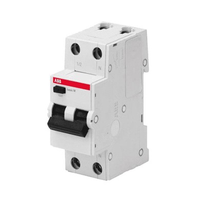 Диференціальний автоматичний вимикач 2P 10A 30мA, ABB basic M