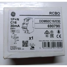 Диференціальний автоматичний вимикач DDM60C16/030 2P AC, 6kA General Electric