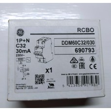 Диференціальний автоматичний вимикач DDM60C32/030 2P AC, 6kA General Electric