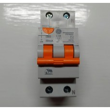 Дифференциальный автоматический выключатель DDM60C40/030 2P AC, 6kA General Electric