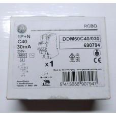 Дифференциальный автоматический выключатель DDM60C40/030 2P AC, 6kA General Electric