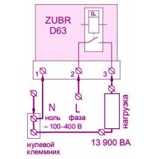 Реле напряжения ZUBR D63