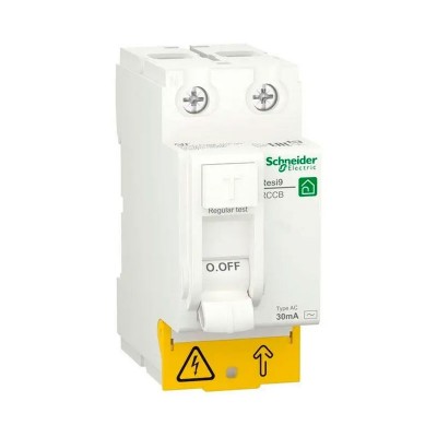 Пристрій захисного відключення (УЗО) 2P 25A 30мA АС, Resi9 Schneider Electric (R9R51225)