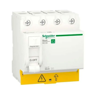Устройство защитного отключения (УЗО) 4P 40A 30мA АС, Resi9 Schneider Electric (R9R51440)