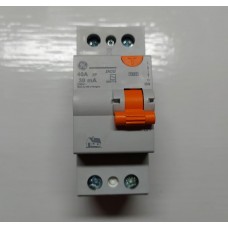 Пристрій захисного відключення (ПЗВ) DCG240/030 2P AC, 6kA General Electric