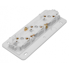 Розетка трехместная LRO16-850 серия "Нова" TM LiDER